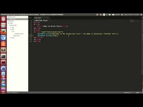 how to write javascript