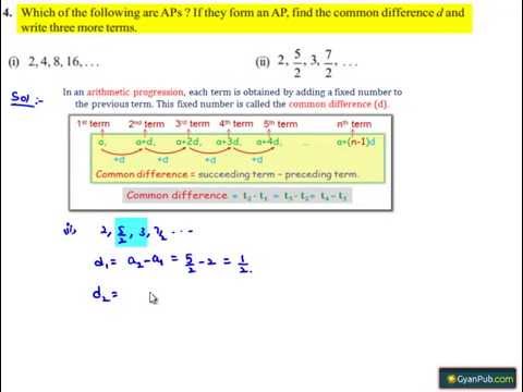 NCERT Solutions for Class 10th Maths Chapter 5 Arithmetic Progressions ...