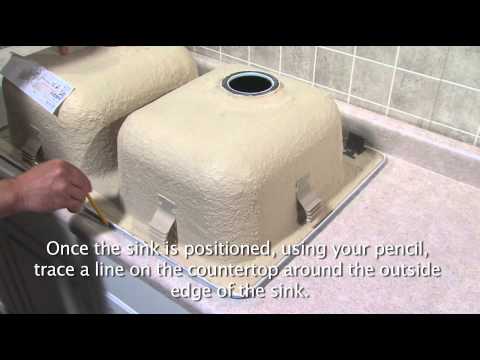 how to install acrylic sink
