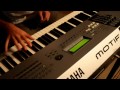 A simple sequencer piano bass and drumms groove loop