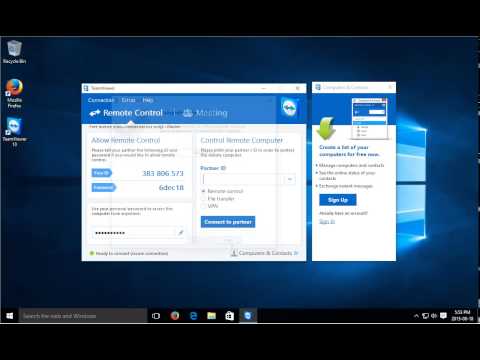 Windows 10 - Remote Control and Remote Access with FREE TeamViewer Software - Remote Desktop