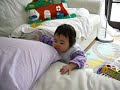 08feb07 yanyan fixes her pillow