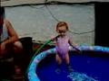 Alynn filling her pool