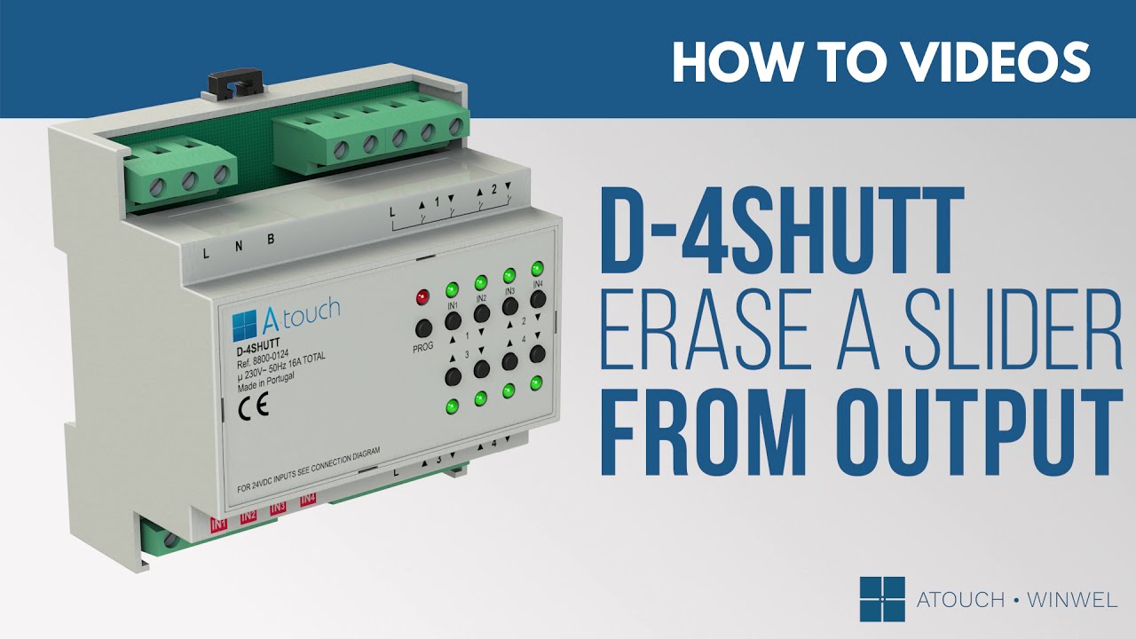 Como apagar um controle de deslize da saída