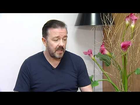 Ricky Gervais talks about hosting the Golden Globes again - NEW INTERVIEW Video