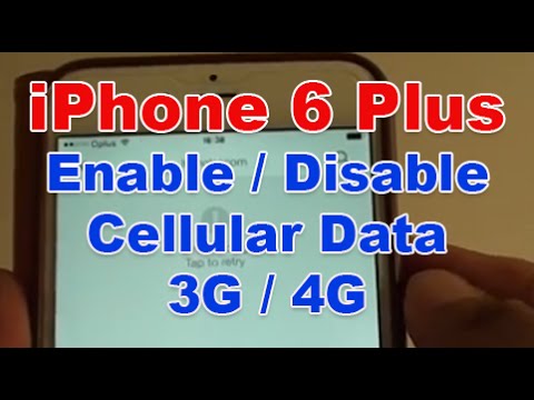 how to enable cellular data on iphone 6
