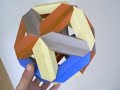 Carmen Sprung Icosahedron (3D Geometric Modular Origami)
