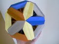 Carmen Sprung Icosahedron (3D Geometric Modular Origami)