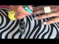 How To - Zebra (animal print) nail art (manicure / pedicure)