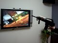 playing DIY M16 Gun on Wii Ghost Square game