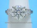 Round Brilliant Cut Diamond Ring 2.52-carat three-stone Round Brilliant Cut Diamond Ring 2.52-carat three-stone
