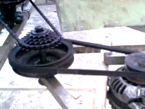 how to make a wind turbine from a car alternator