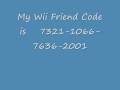 My Wii Friend Code