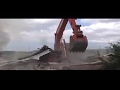 Demolition of House With Digger View Video