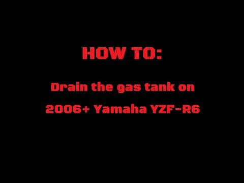 how to drain gas
