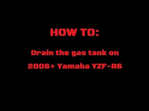 how to drain gas tank