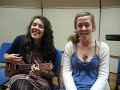 Maddie and Julia's cover of Keep Fishin' by Weezer. Most harmonies are adapted from Julia Nunes' cover. Maddie is on your right and Julia is on your left!