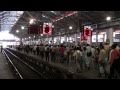 Chhatrapati Shivaji Terminus and train (Mumbai - India)