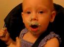 fayth eating b -day cake