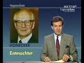 Komplette Tagesschau mit folgenden Themen (Auswahl): - Rücktritt von Erich Honecker / Egon Krenz neuer Generalsekretär der SED - Schweres Erdbeben in San Franzisko / Kalifornien - Verfassungsänderung in Ungarn