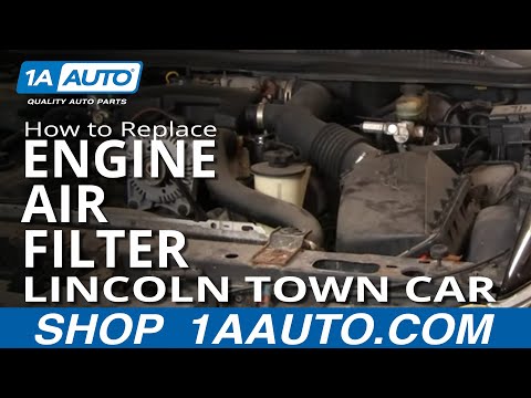 How To Install Repair Replace An Engine Air Filter Lincoln Town Car 93-08 1AAuto.com
