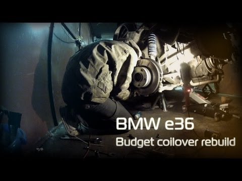 BMW 325i e36 Budget coilover rebuild. DIY