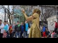 Dawn Marie- The Golden Lady (busking in Vancouver.)