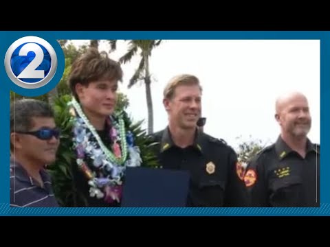 Teen Reunites With Man He Saved From Drowning | KHON2 News Teen Reunites With Man He Saved From Drowning | KHON2 News