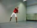 Badminton Jump Smash in Highspeed (slomotion)