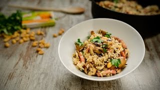 Corte os cogumelos em quartos