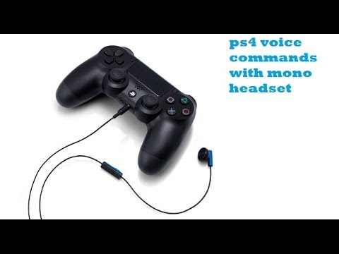 how to voice ps4