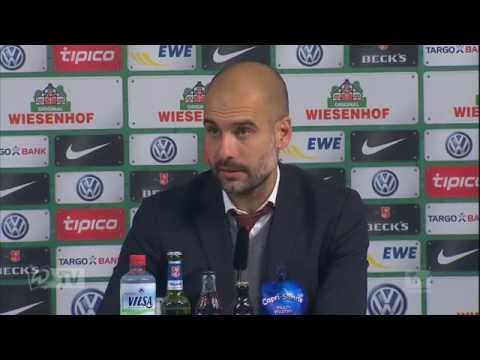 Pressekonferenz: Guardiola nach dem Spiel I SV Werder Bremen - FC Bayern München