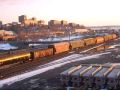 Cargo train arrives in Achorage, Alaska