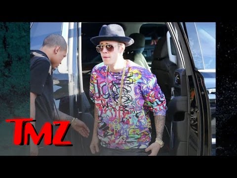 Bieber - Justin Bieber, KEEP YOUR SHIRT OFF! He was spotted out wearing what was supposed to be a shirt ...