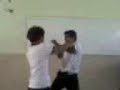 juan (goku) vs pinocho (mayinbu en una version muy jodida)