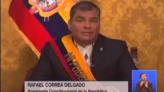IVA del 12 al 14%, entre medidas anunciadas por Rafael Correa en Ecuador