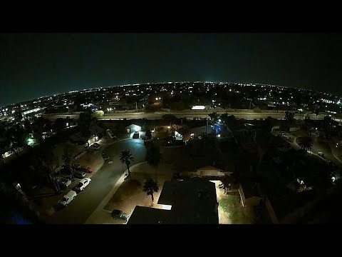 Geprc Cinelog30 HD Caddx Vista Polar - Night Flying High Above Neighborhood Tree Line