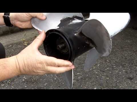 Boat propeller, how to change (or install) it