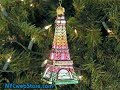 French Eiffel Tower Ornaments - Glass