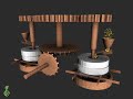 How it works! This short animation explains how Pelton wheels (Pelton turbines) work. The Pelton turbine is an impulse turbine that extracts energy from the impulse of moving water and is the preferred turbine for hydro-power.