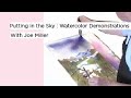 Watercolor Demonstrations:  Putting in the Sky