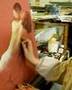 Aline Grasset Bizot - peint en direct un couple