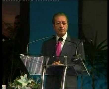 Dr. Mahathir bin Mohamad speaks ...