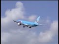 JAL Boeing 747, ArkeFly 767, Onur Air A321 takeoff Amsterdam