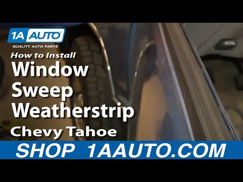 How To Install Replace Window Sweep Weatherstrip 1996-99 Chevy Tahoe Suburban