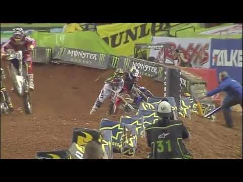 James Stewart Supercross Crashes 2011 Compilation