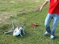 RC Helicopter Crash Funny !!!