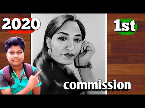 1st commission work on 2020 / 2020 work / #tutorial #commissionwork #trending #viral #artwork