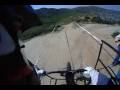 Watch in high quality!!! I didn't get enough practice in, only 3 runs. On my race run I got a pinch flat half way down and fell a couple times, then my bottom bracket came loose and my chain derailed. Riding with a flat in the front feels like riding on ice.