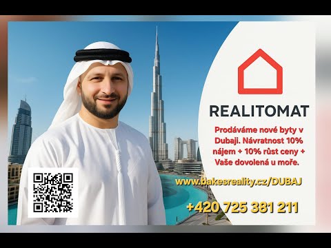 Video Prodej, byt 1+kk, 40 m2, Dubaj